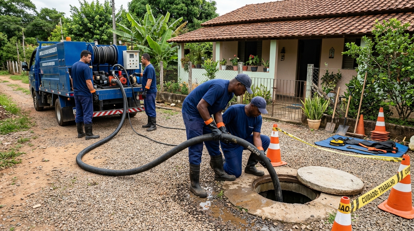 Esvaziamento de Fossa Séptica em Uberaba‑MG